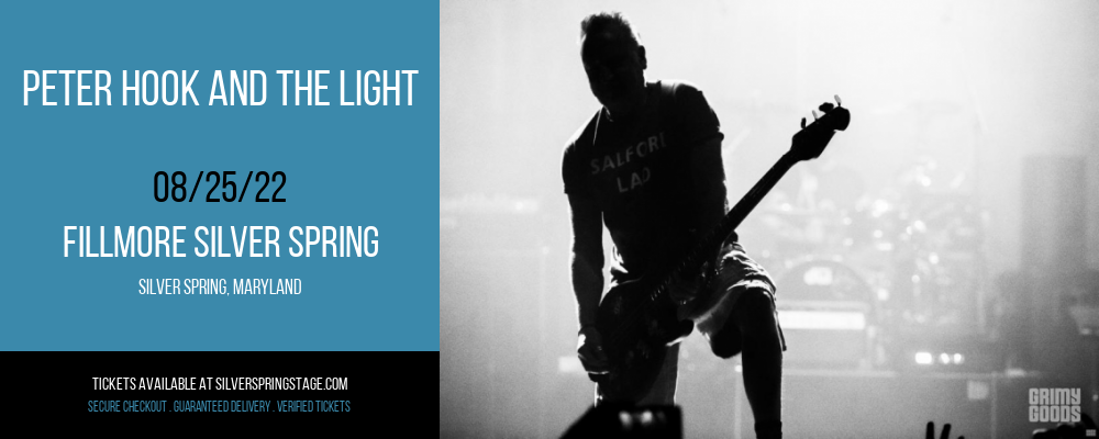 Peter Hook And The Light at Fillmore Silver Spring