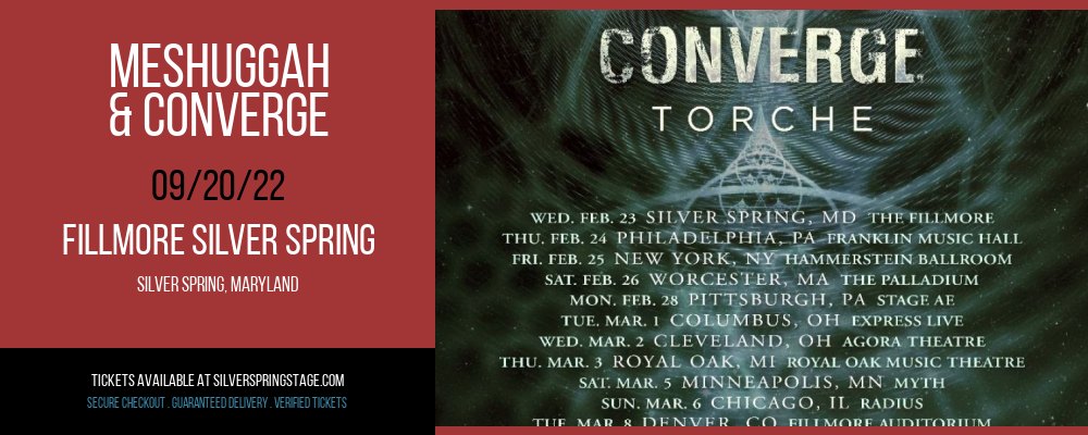 Meshuggah & Converge at Fillmore Silver Spring