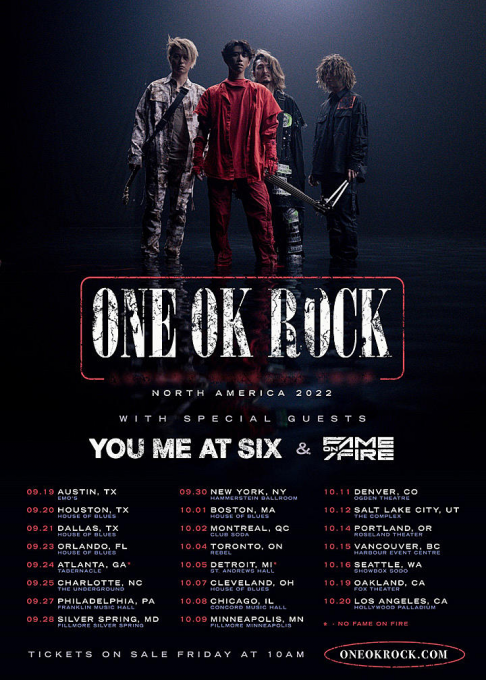 One Ok Rock at Fillmore Silver Spring